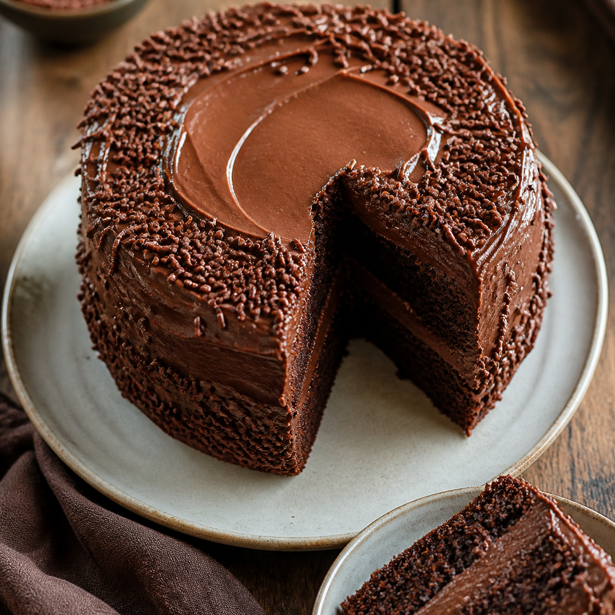 Bolo de Chocolate Fofinho com Cobertura Cremosa — receita completa