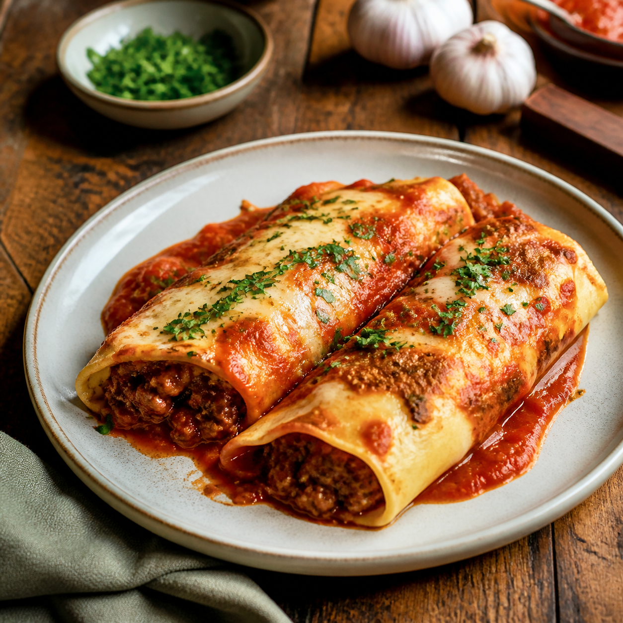 Panqueca de Carne Moída com Massa Leve — receita completa